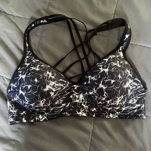 Strappy back sports bra